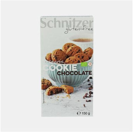 SCHNITZER COOKIES DE CHOCOLATE NEGRO S/ GLUTEN 150g