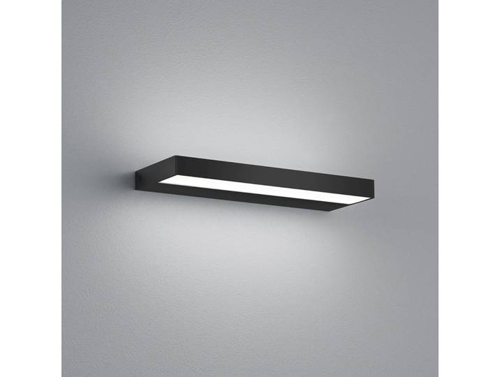 Helestra Wandleuchte Slate, schwarz, für Badezimmer, Aluminium, Modern