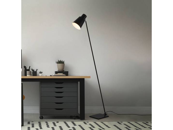 Briloner Stehlampe Ekko, schwarz, für Wohn- / Esszimmer, Metall, Modern