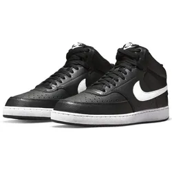 NIKE Court Vision Mid-Top Sneaker Herren black/white-black 40
