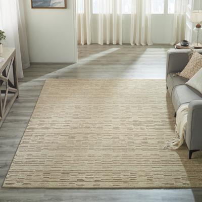 KALATY Minimalist Solid Wool Area Rug