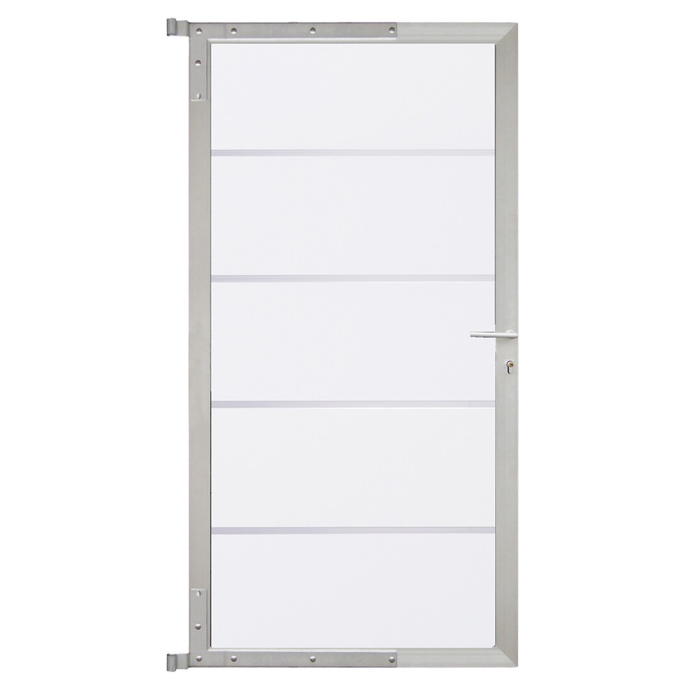 TETZNERJENT FARÖ-Tor-Komplettset 90 x 175 cm, weiß/silber 16971122