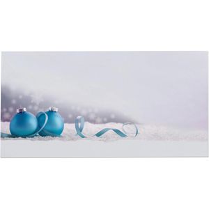 Böttcher-AG Weihnachtsumschläge DIN lang, Kugeln im Schnee, ohne Fenster, 50 Stück