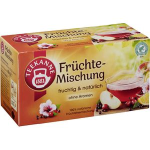 Teekanne Tee Natürlicher Früchte-Mischung, Früchtetee, 60 g, 20 Beutel