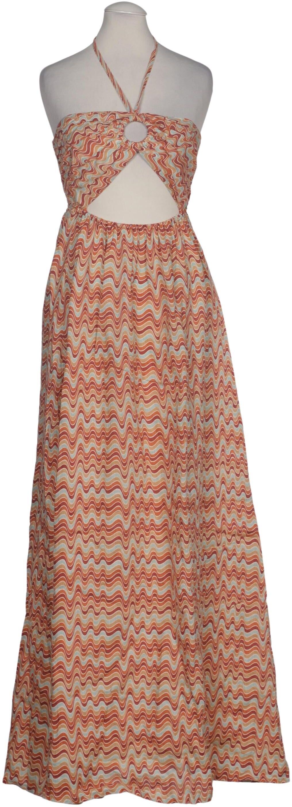Faithfull the brand Damen Kleid, Mehrfarbig, Gr. S (US 4), Viskose / Leinen - Second Hand