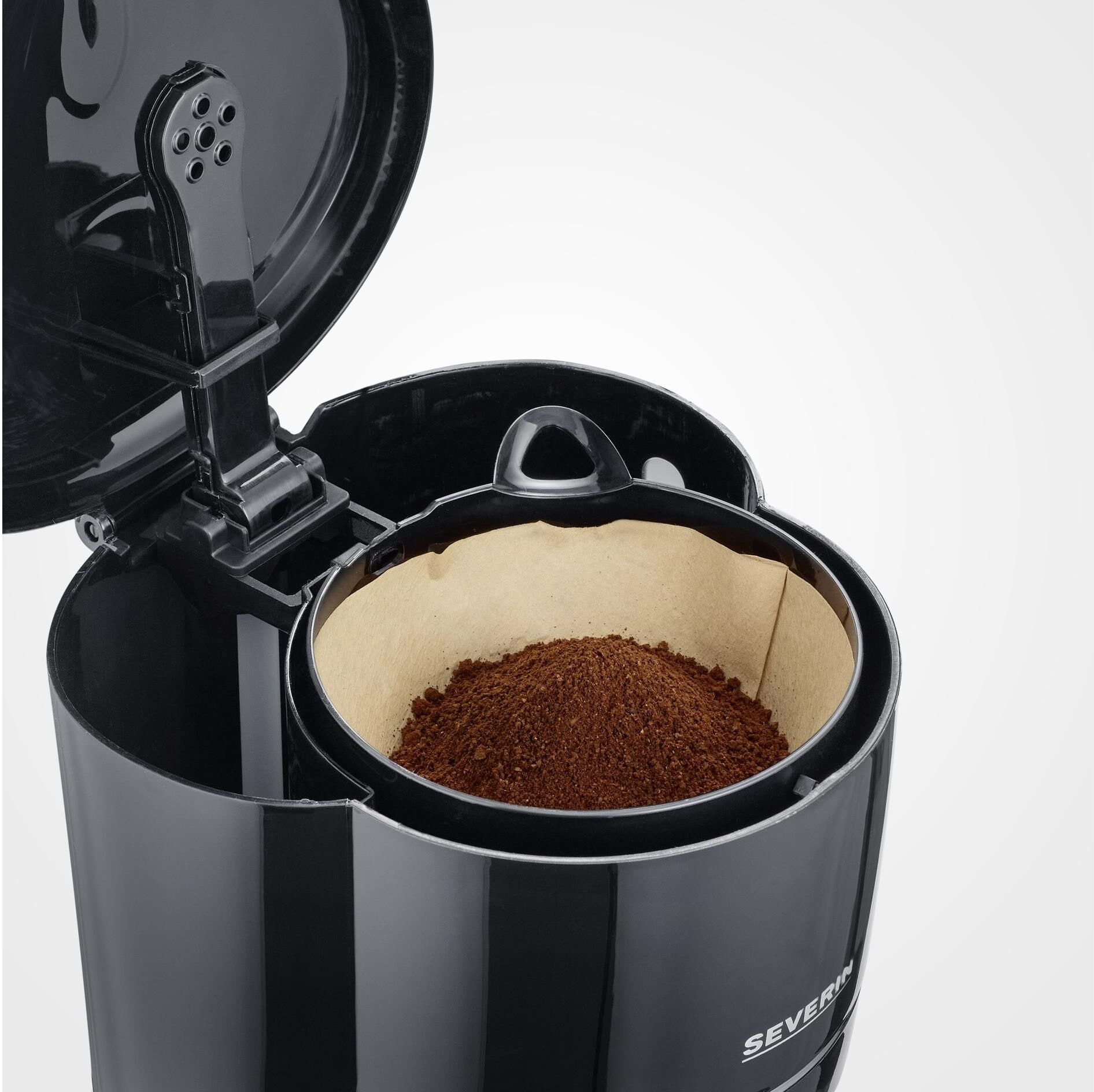 Severin Filterkaffeemaschine "KA4320 Schwarz", schwarz, B:20cm H:35,2cm T:25cm, Kaffeemaschinen, Filterkaffeemaschine schwarz Einheitsgröße