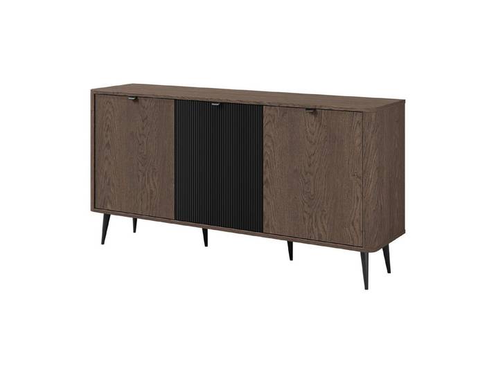 ROYAL24_MARKT Sideboard Marly Sideboard 160 cm mit 3 Türen – Baltic Storm