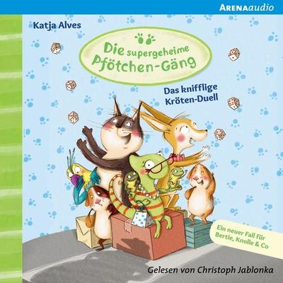 Die supergeheime Pfötchen-Gäng (4). Das knifflige Kröten-Duell - Katja Alves, Audio, 9783401852218