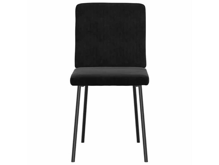Chaises à manger (4 pcs) - VIDAXL - Pour 4 personnes - Noir Velours（995)