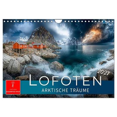 Lofoten - Arktische Träume (Wandkalender 2027 DIN A4 quer), CALVENDO Monatskalender
