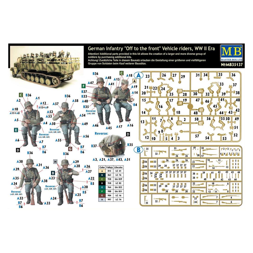 Master Box German infantry vehicle riders (MB35137)