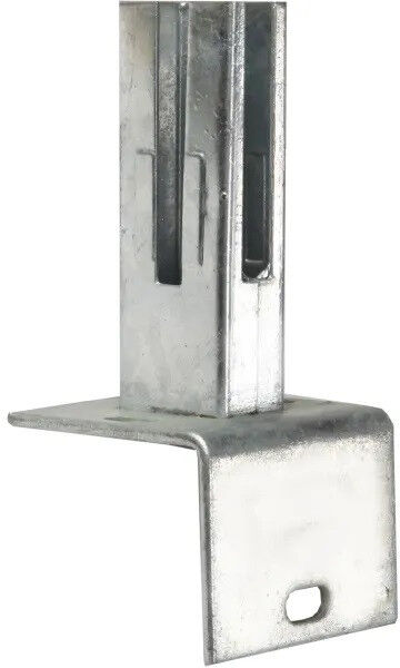 Floraworld Winkel-Bodenplatte für Pfosten 6 x 4 cm feuerverzinkt
