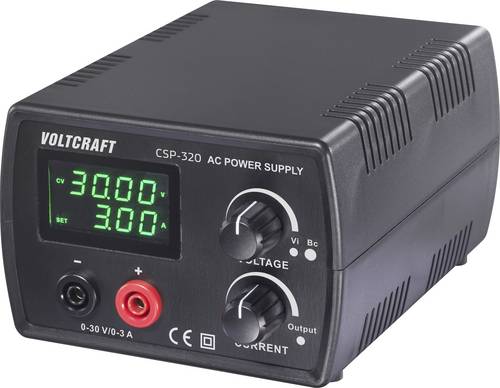 VOLTCRAFT CSP-320 Labornetzgerät, einstellbar 0 - 30 1 - 3A 90W Netz- und Akkubetrieb Anzahl Ausgänge 1 x