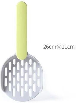 Uplift Picks Candy Color Cat Litter Scoop Horizontal Handle Shovel For Easy Poop Pickup Cleaning green Gray