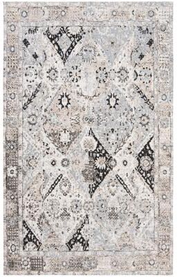 SAFAVIEH Handmade Classic Vintage Traditional Oriental Ivory/Silver Chenille Rug