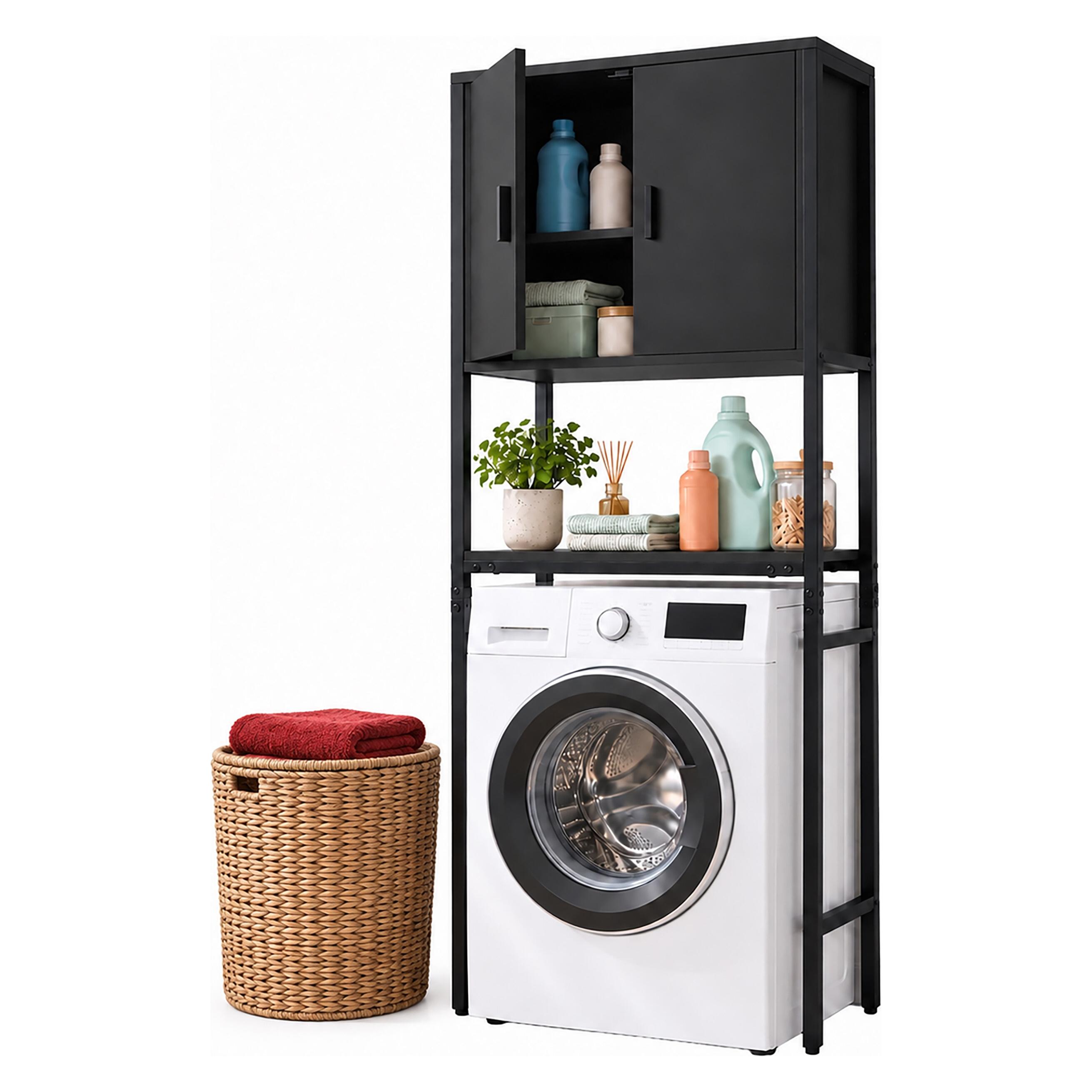 Relaxdays Waschmaschinenschrank (64 x 27 x 170 cm) (4052025810375)