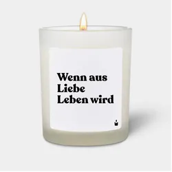 Chatty Candles, Duftkerzen, Duftkerze Flowery Wenn aus Liebe Leben wird