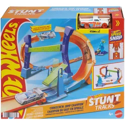 0 Hot Wheels Stunt Tracks - Corkscrew Jump Champion