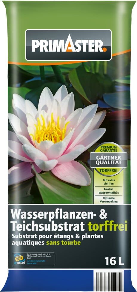Primaster Wasserpflanzen-und Teicherde torffrei 16 L