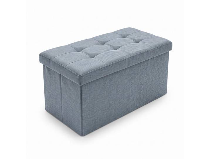 Scena Living Hocker mit Stauraum 76/38/38 cm, Grau, Rechteckig, 38x38x76 cm, Wohnzimmer, Sessel, Hocker & Hockerbänke, Poufs