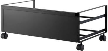 Yamazaki Home Rolling Shoe Rack, Steel, Holds 4 shoes, 6 heels, Holds 4.4 lbs, Wheels, Minimal Assembly