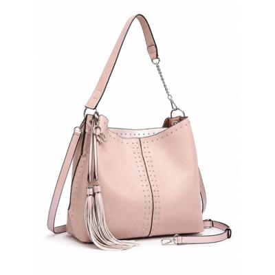 Schultertasche "Reala", Damen, Gr. B/H/T: 34cm x 31cm x 12cm onesize, rosa, Lederimitat, COLLEZIONE ALESSANDRO, Taschen Schultertasche, maritimer Look in Perfektion