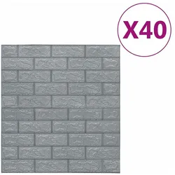 vidaXL, Tapete, Gacolas (40 Stück) (70 x 77 cm)