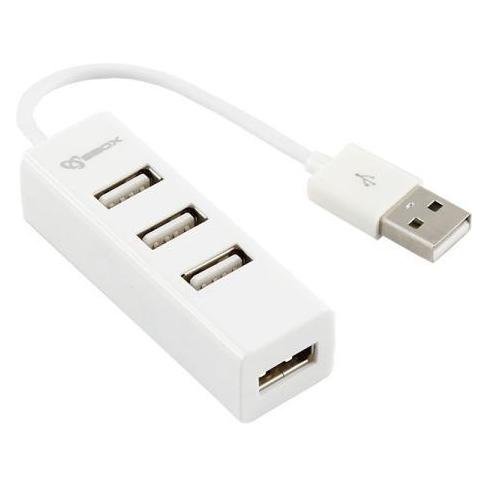 Sbox H-204W USB 4 Ports HUB white (USB-A, 4 Ports) (H-204W)