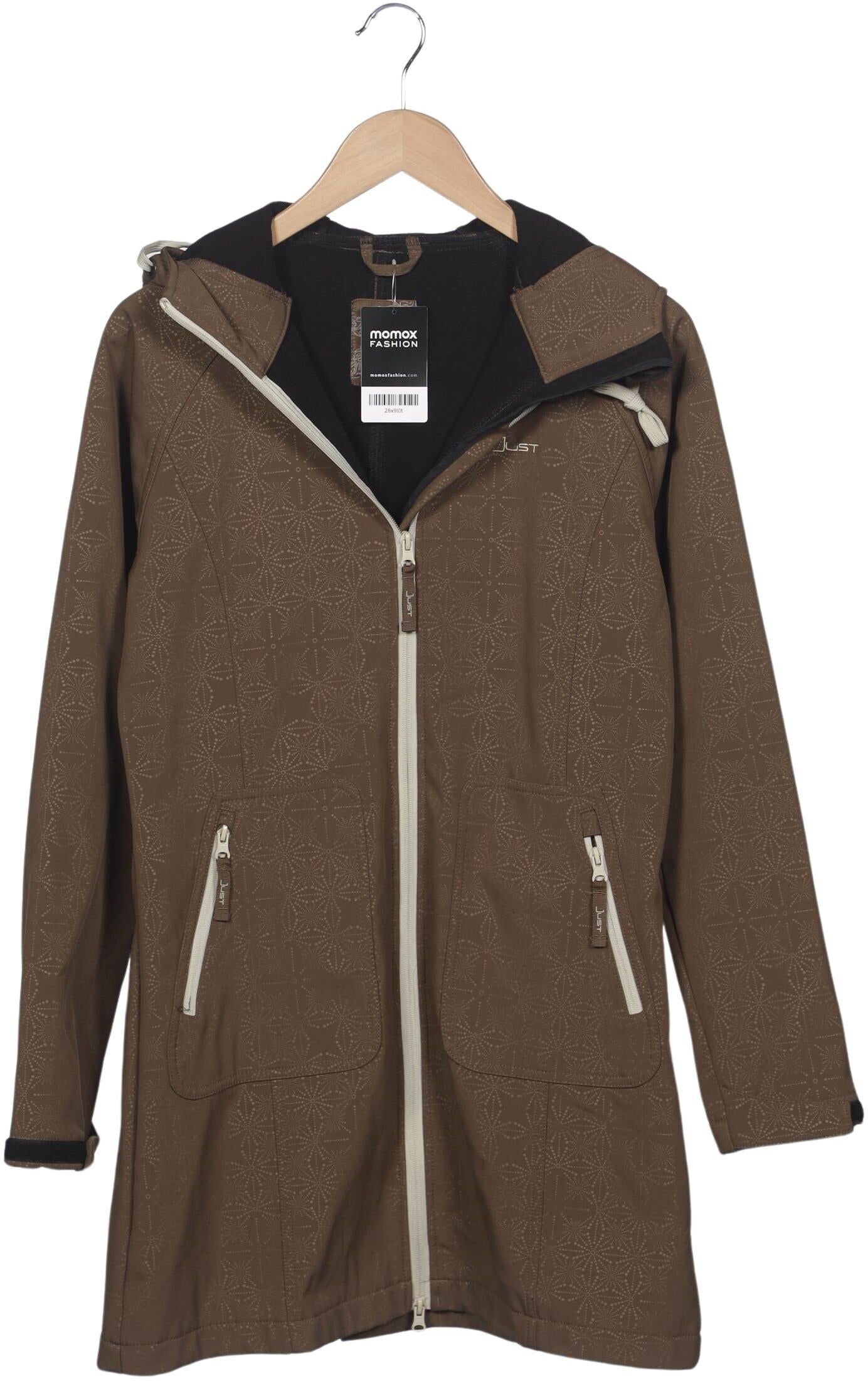 Just Female Damen Mantel, Braun, Gr. EU 38, Synthetik / Elasthan / Tex / Membran - Second Hand