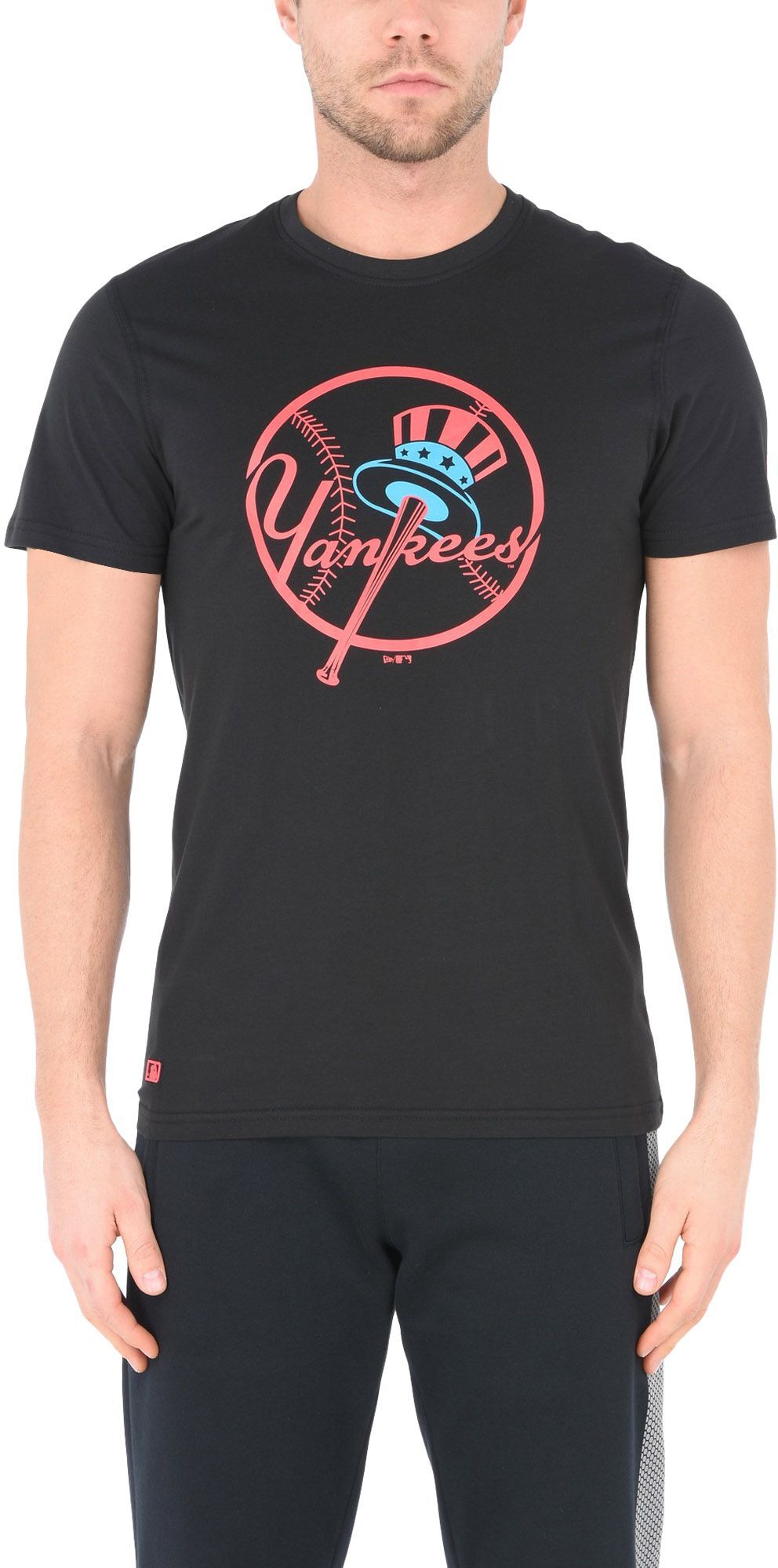 New Era Camiseta Hombre Negro XXS Hombre