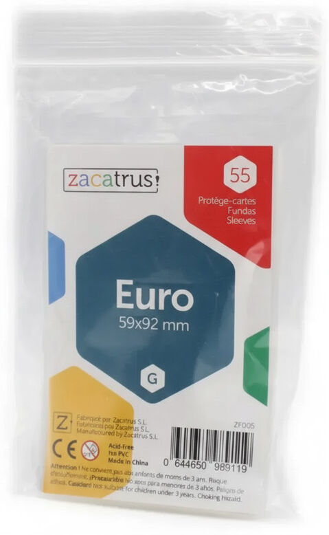 55 Protège-cartes Euro 59x92mm - Zacatrus