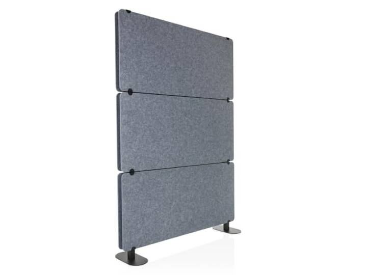 hjh OFFICE cloison Acoustique FLEXMIUT Extend cloison sur Pied\, Pare-Vue pour Le Bureau et la Maison\, Gris