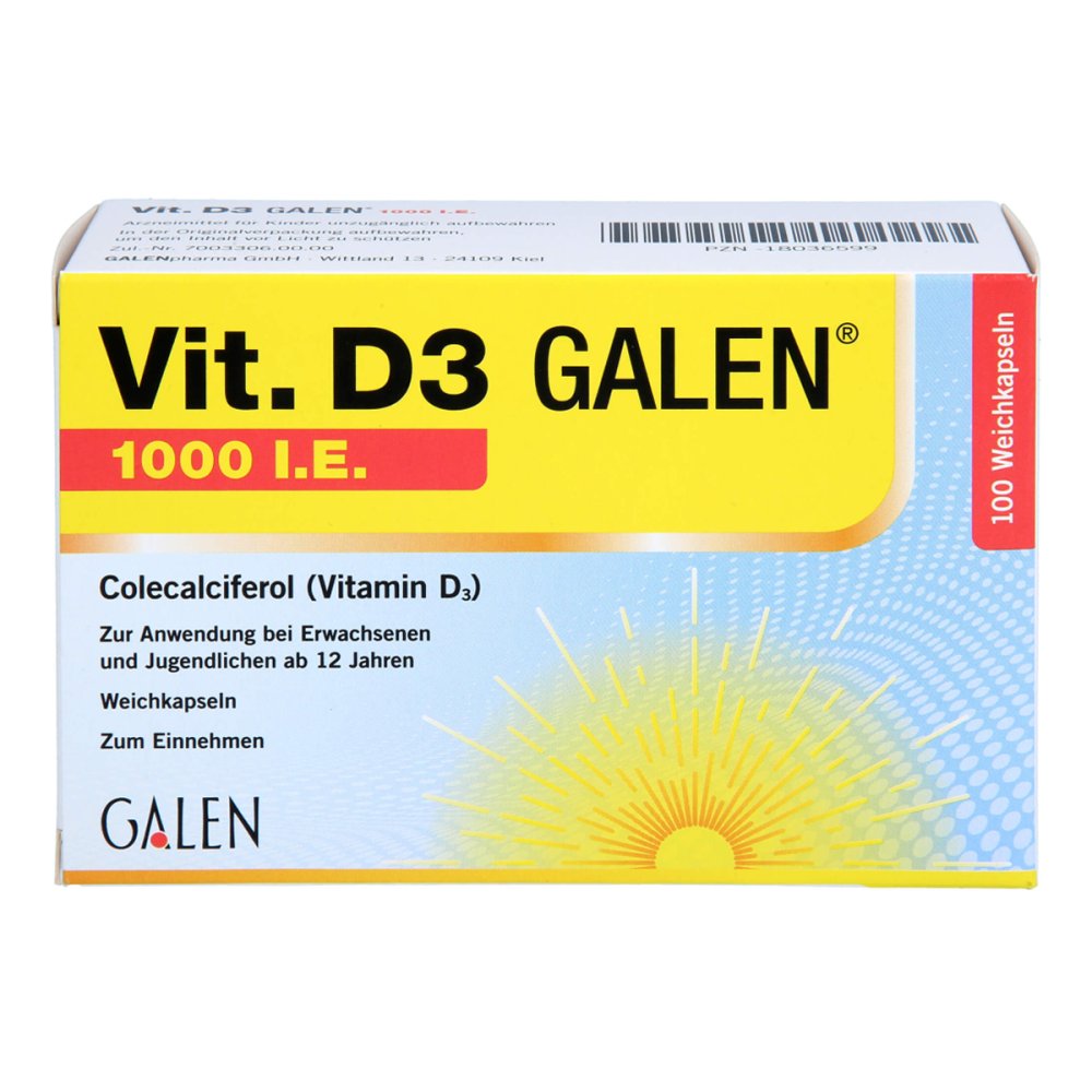 GALENpharma GmbH Vit. D3 Galen 1000 I.e. Weichkapseln 18036599