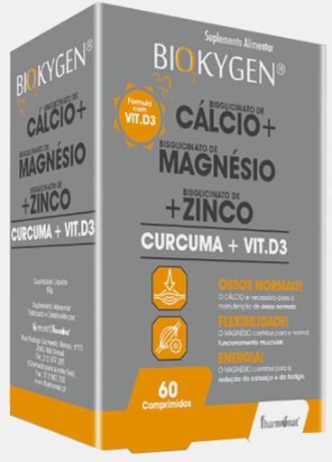 BIOKYGEN CALCIO MAGNESIO ZINCO 60 COMPRIMIDOS