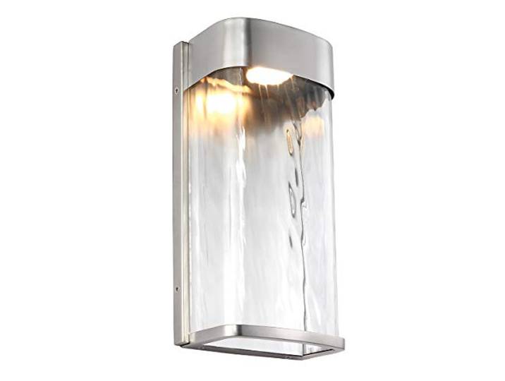 Elstead - Bennie 1 Licht Große LED-Wandleuchte - Lackierte gebürstetem Stahl FE/BENNIE/L PBS