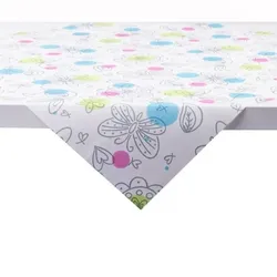 Sovie HOME Tischdecke Petra aus Linclass® Airlaid 80 x 80 cm, 1 Stück Frühling Sommer fröhlich Fest