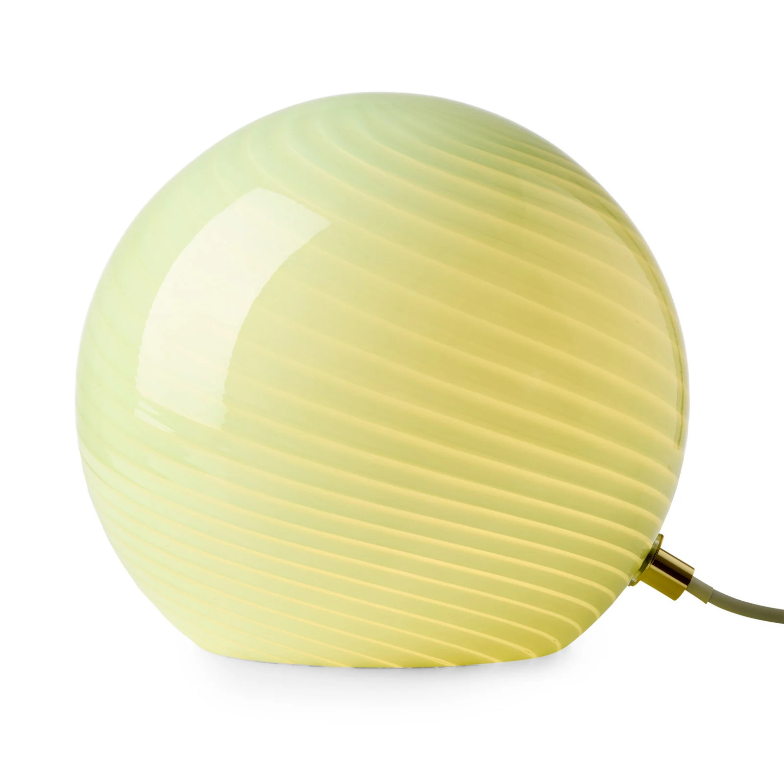 Halo Design CANDY tafellamp, olijfgroen, glas, Ø 20 cm, E14