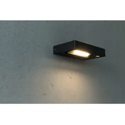 HEITRONIC LED Außenwandleuchte CORDOBA, IP54, 12W 3000K 600lm 90°, Lichtgeber neigbar 320°, anthrazit HEI-37425
