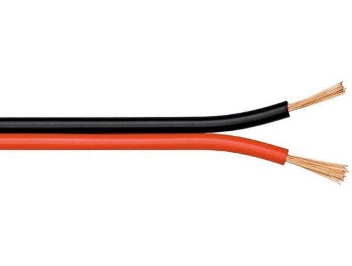 Goobay Luidsprekerkabel - CCA - 2 x 1.00mm² - Rood/Zwart - 100 m