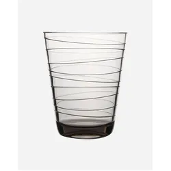 Gimex Linea Line Wasserglas Streifen 300 ml 2 Stück, Trinkgläser, Transparent