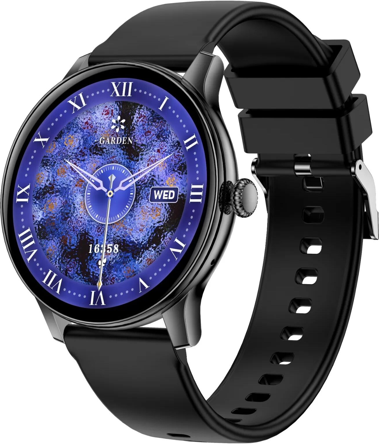 INF Multifunktionale Smartwatch mit Bluetooth-Anruffunktion und Gesundheitsüberwachung Schwarz