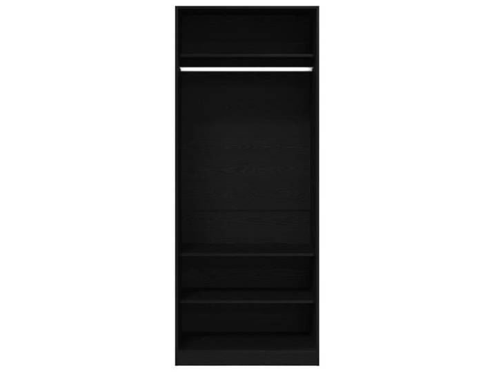 FAF-NEUF* Armoires/Armoire de chambre - chêne noir - Lot de 2 - chêne noir - bois d'ingénierie JUIN776419