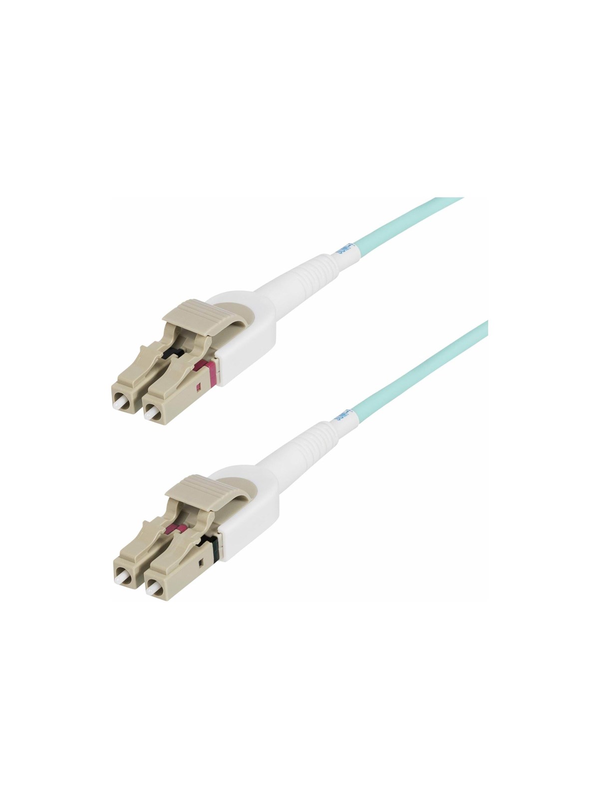 StarTech.com 5m (15ft) LC to LC (UPC) OM4 Switchable Fiber Optic Cable - patch cable - 5 m - aqua - Grün - 5m