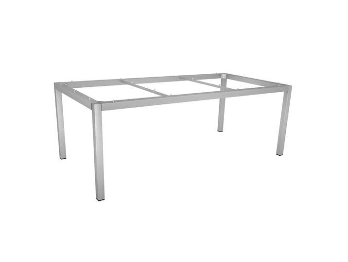 Stern Edelstahl Tischgestell 200x100 cm, Vierkantrohr