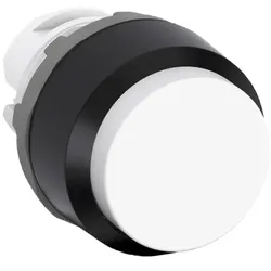 ABB MP3-10W Drucktaster, weiss, hoch-tastend, Frontring, Kunststoff schwarz nicht beleuchtbar 1SFA611102R1005