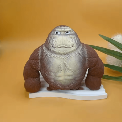 Inspire Curations Funny Stretchable Gorilla Figurine Gorilla Stress Toy Funny Monkey Desk Decor For Home & Office 8cm Gorilla