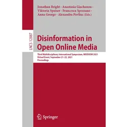 Disinformation in Open Online Media, Fachbücher