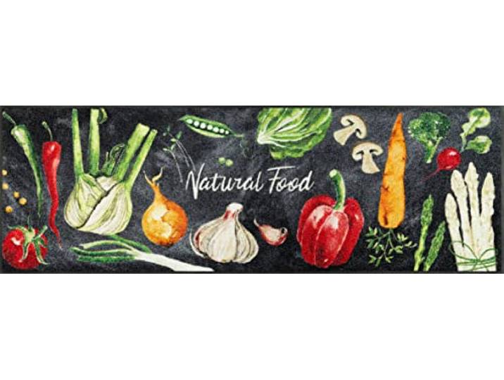 Wash+Dry Fußmatte Natural Food 60x180 cm, bunt