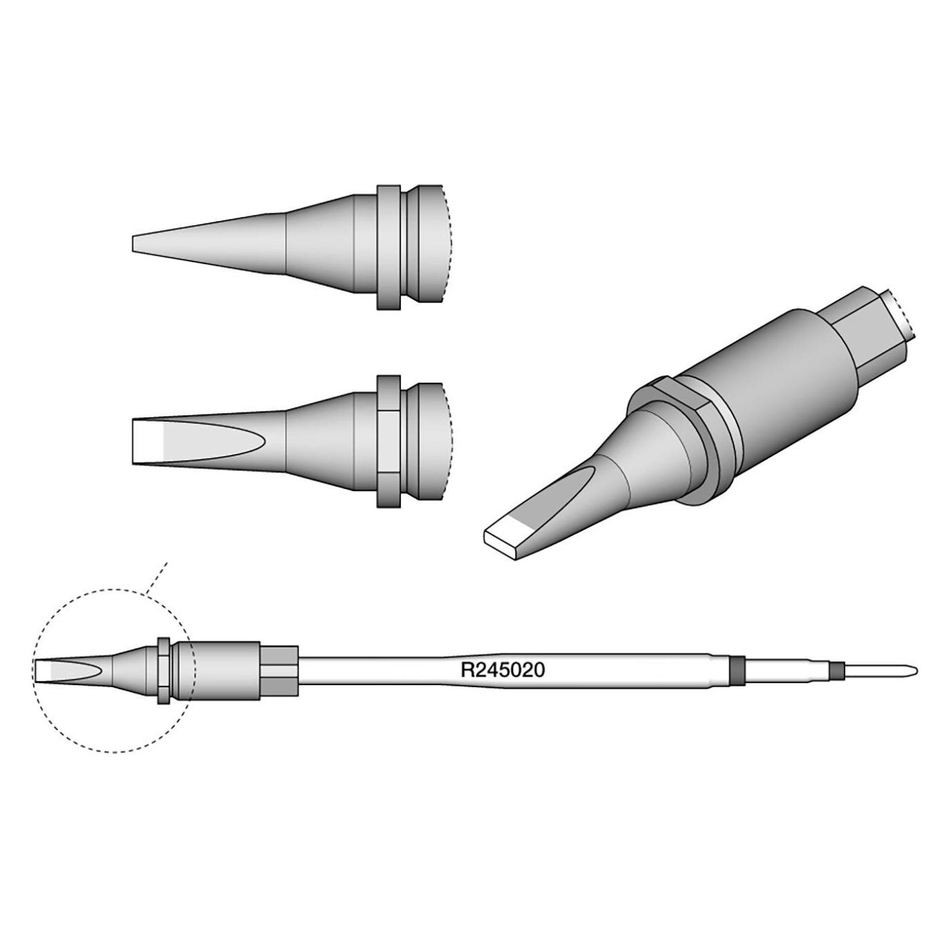 JBC Tools R245020 Lötspitze Meisselform Inhalt 1 St. (Lötspitze) (R245020)