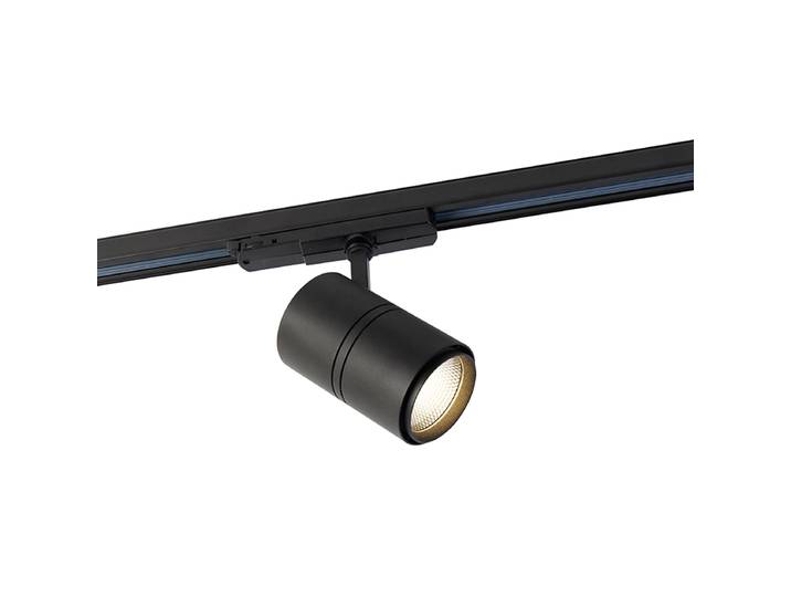 Spot sur rail moderne à 3 phases dimmable noir avec LED 3000K -